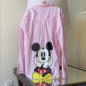 Abercrombie Kids Mickey Mouse button down